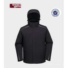 Chaqueta de softshell impermeable del workwear de la fabricación de la fábrica con encapuchado